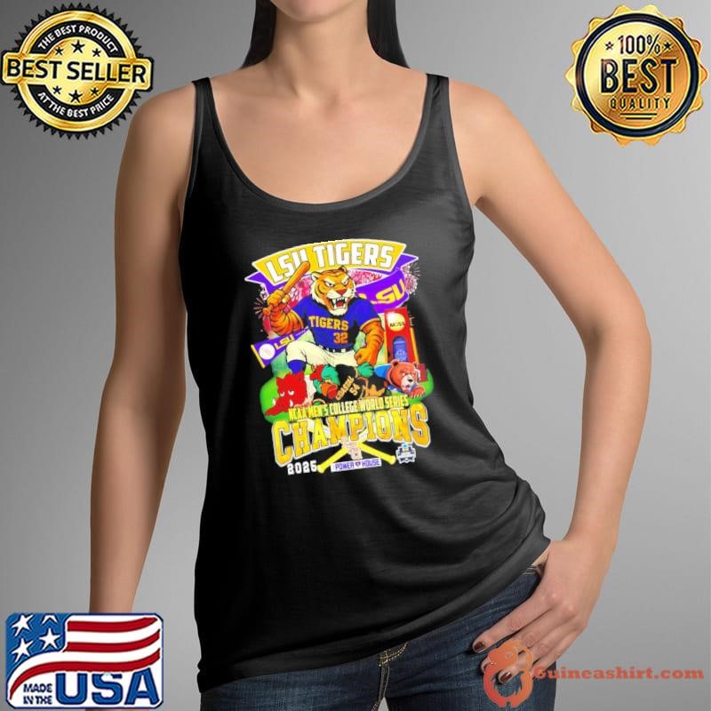 LSU Tigers 2025 NCAA Men’s College World Series Champions Mascots shirt