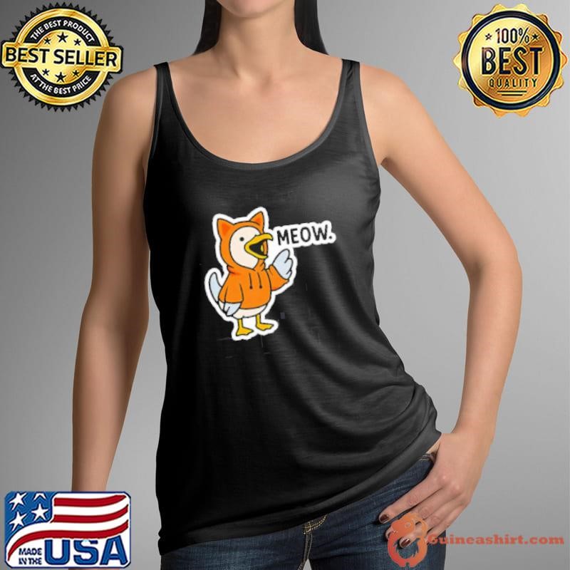 Meowing seagull cat meme shirt