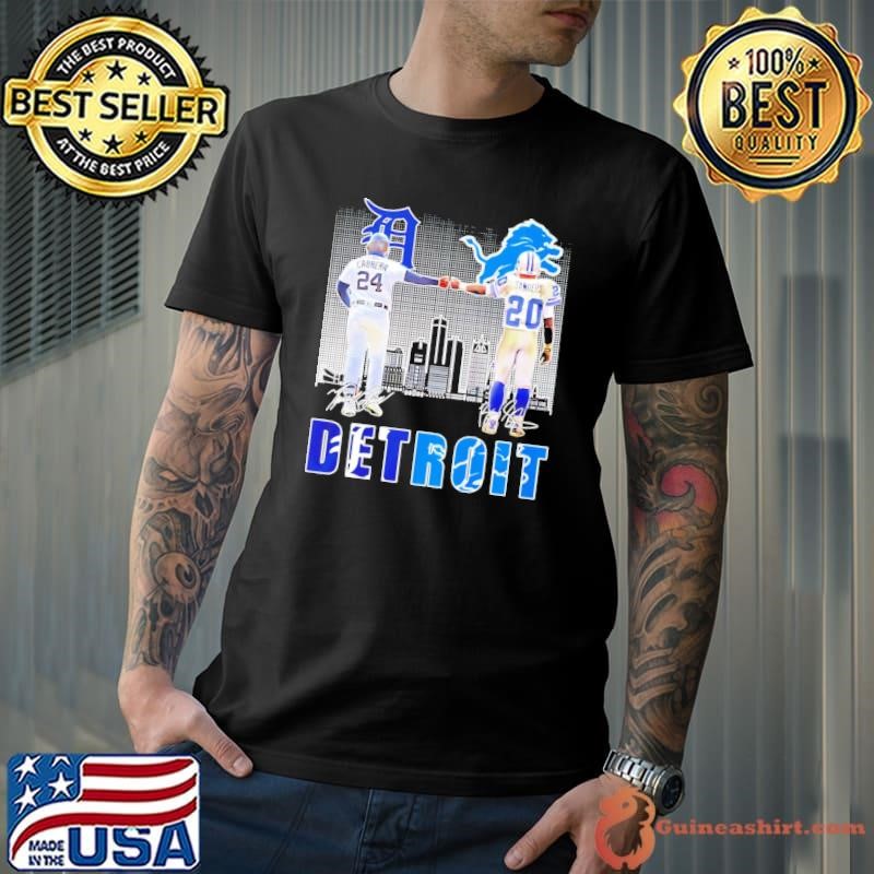 Miguel Cabrera vs Barry Sanders Detroit Sports Team Signatures Unisex