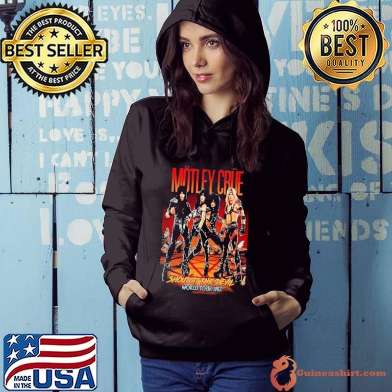 Motley Crue Crucial Crue Tour 1987-1988 Poster Hoodie