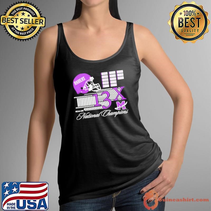 Mount Union Purple Raiders NCAA DIII National Champions 13X shirt