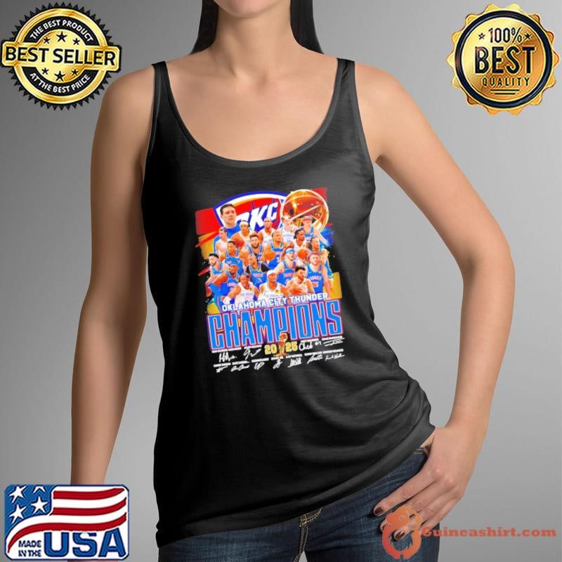 Oklahoma City Thunder 2025 Champions signature shirt