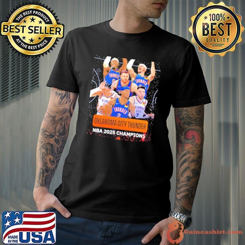 Oklahoma City Thunder NBA 2025 Champions poster Unisex