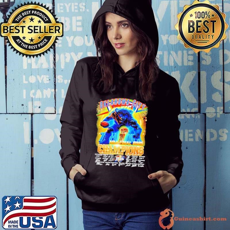 Oklahoma City Thunder NBA Finals Mascot Signatures Hoodie