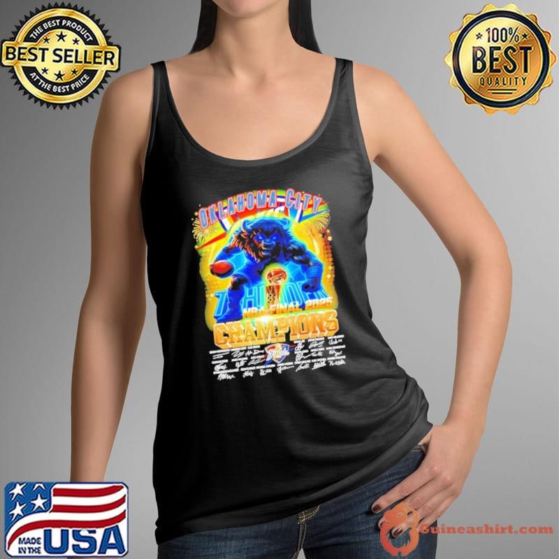 Oklahoma City Thunder NBA Finals Mascot Signatures shirt