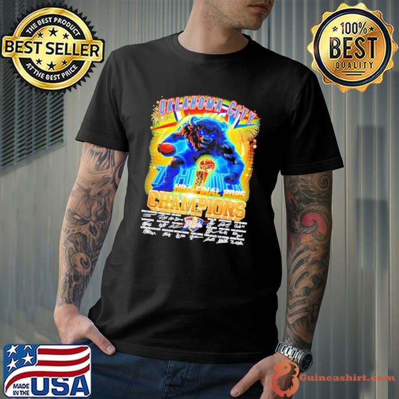 Oklahoma City Thunder NBA Finals Mascot Signatures Unisex