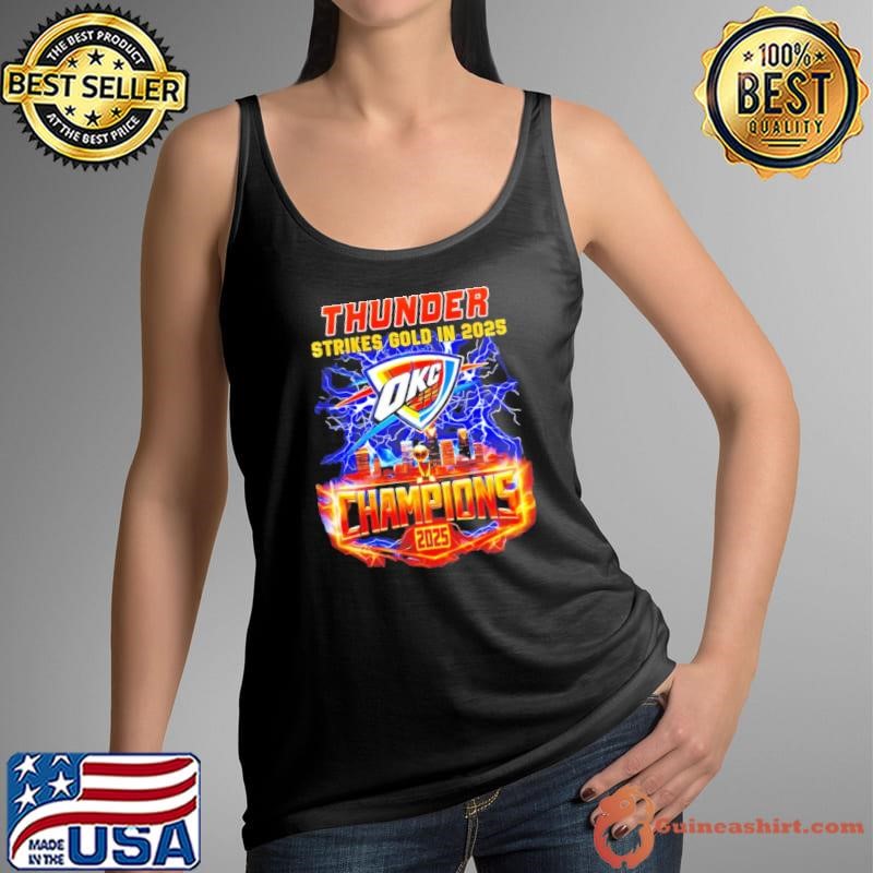 Oklahoma City Thunder strikes gold in 2025 Champions shirt