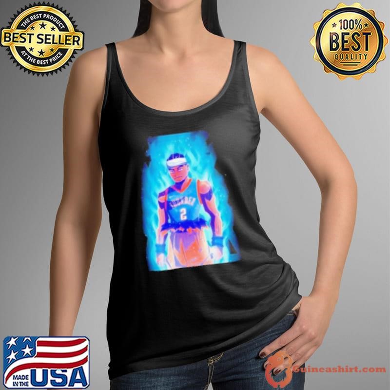 Shai Gilgeous Alexander Oklahoma City Thunder fire cartoon shirt