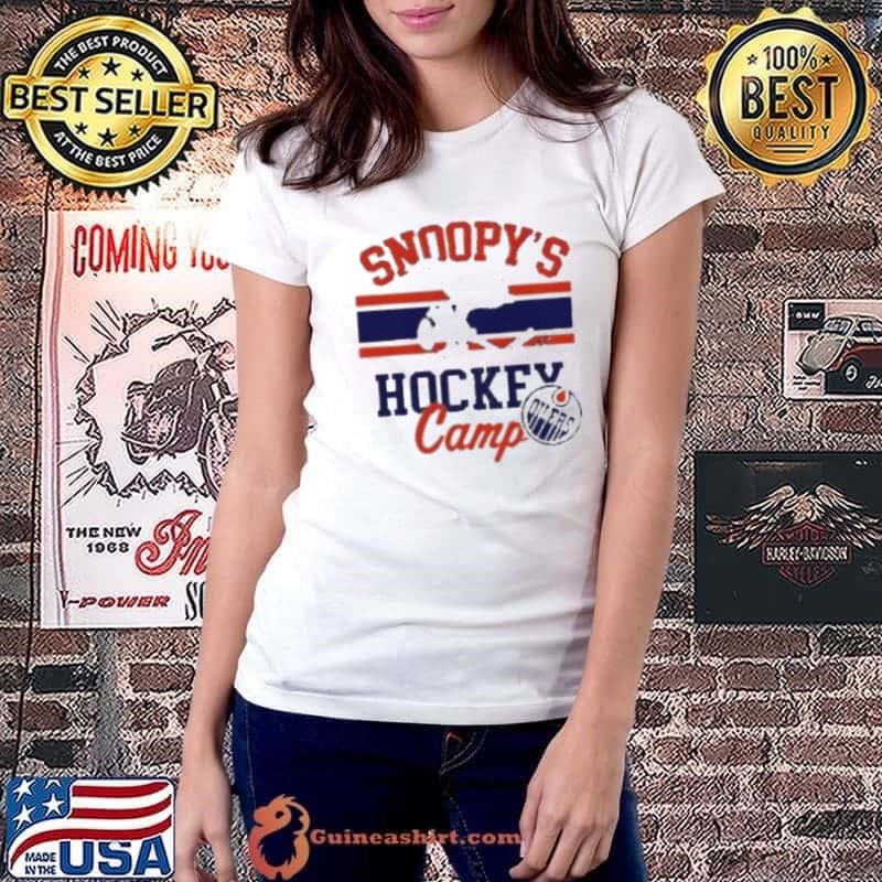 Snoopy Edmonton Oilers Hockey Stanley Cup NHL 2025 Ladiestee