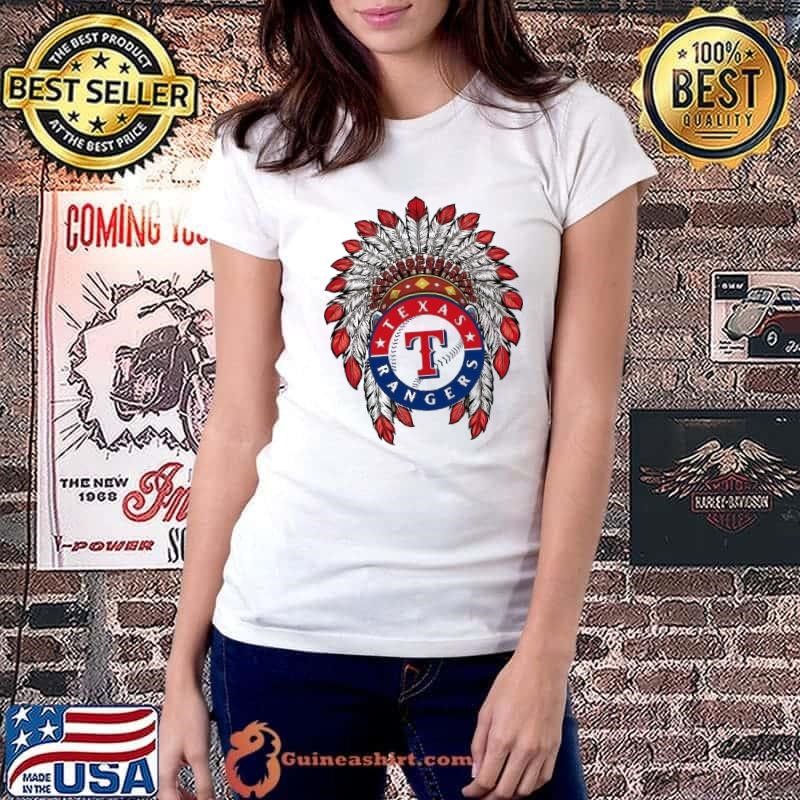 Texas Rangers Native American logo shirt