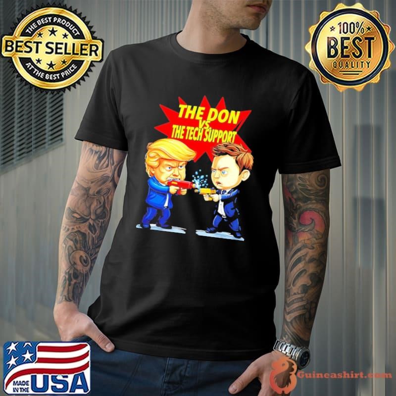 The Don Vs. The Tech Support Trump vs Musk cartoon Unisex