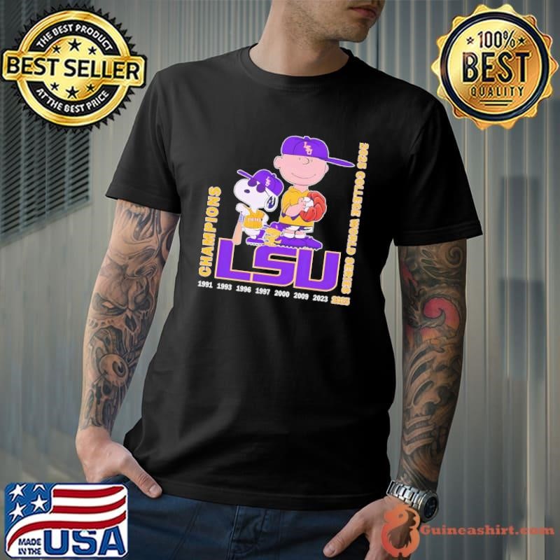 The Peanut Characters LSU Tigers 2025 College World Series Champions Unisex