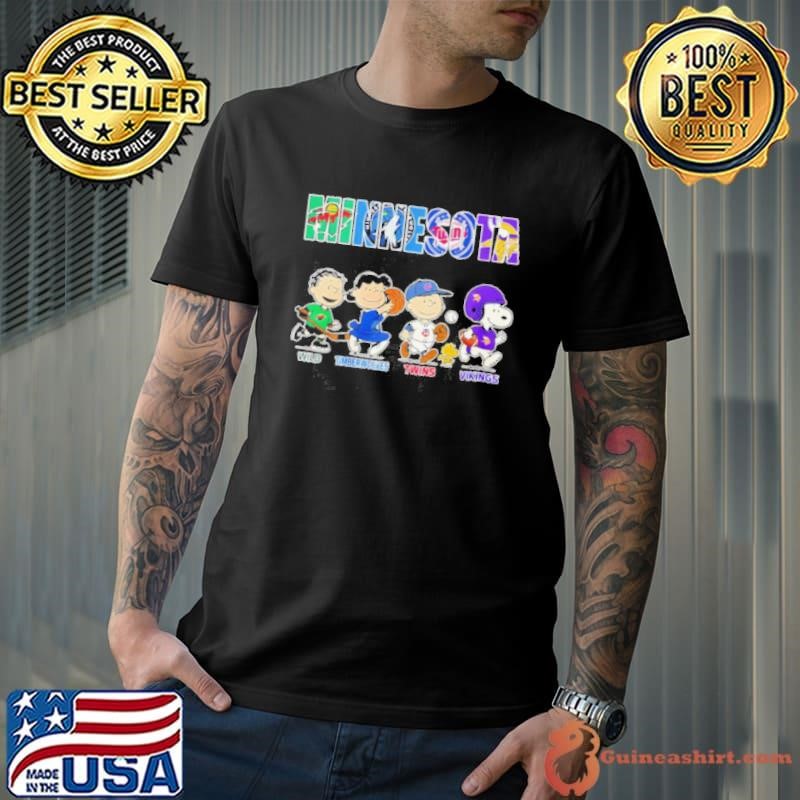 The Peanuts Snoopy Minnesota Sports Minnesota Wild Minnesota Timberwolves Minnesota Twins and Minnesota Vikings Unisex