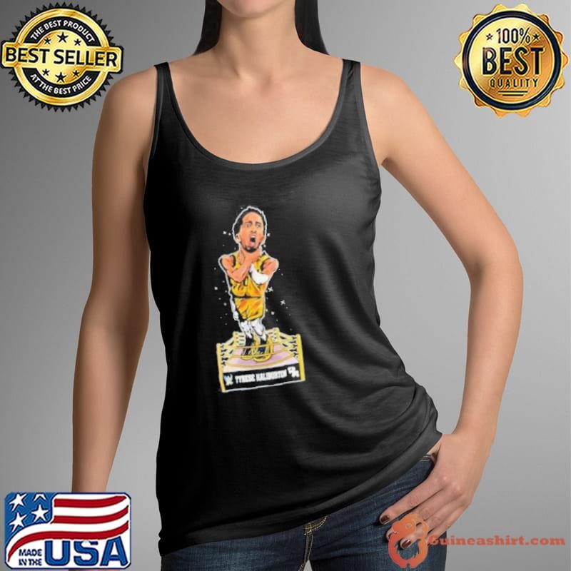 Tyrese Haliburton Choke WWE Wrestling crossover shirt