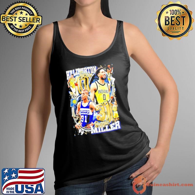Tyrese Haliburton x Reggie Miller Indiana Pacers graphic shirt
