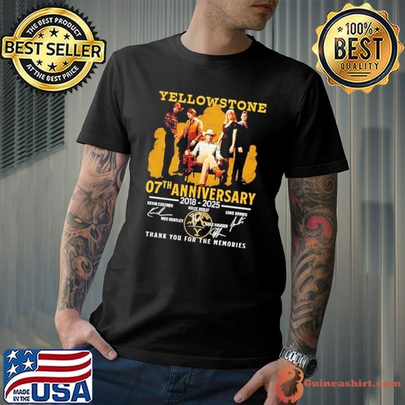 Yellowstone 7th anniversary 2018 2025 thank you for the memories signature Unisex
