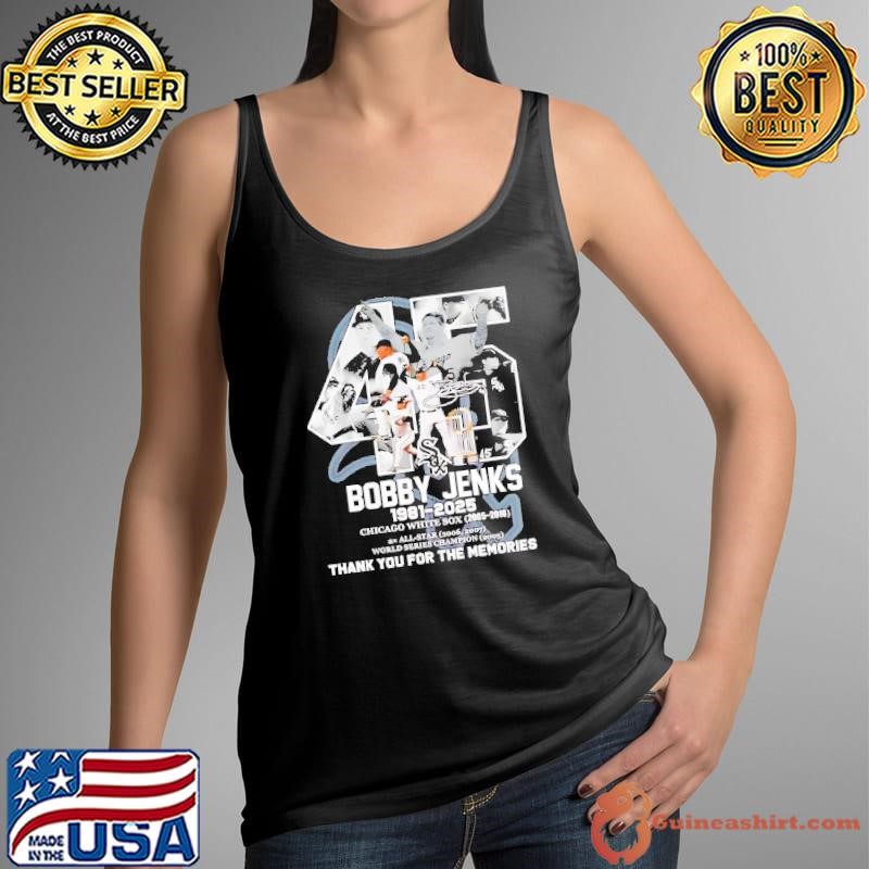 Bobby Jenks White Sox 1981-2025 thank you for the memories signature shirt