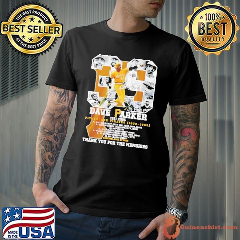 Dave Parker Pittsburgh Pirates 1951-2025 Baseball Hall of Fame signature Unisex