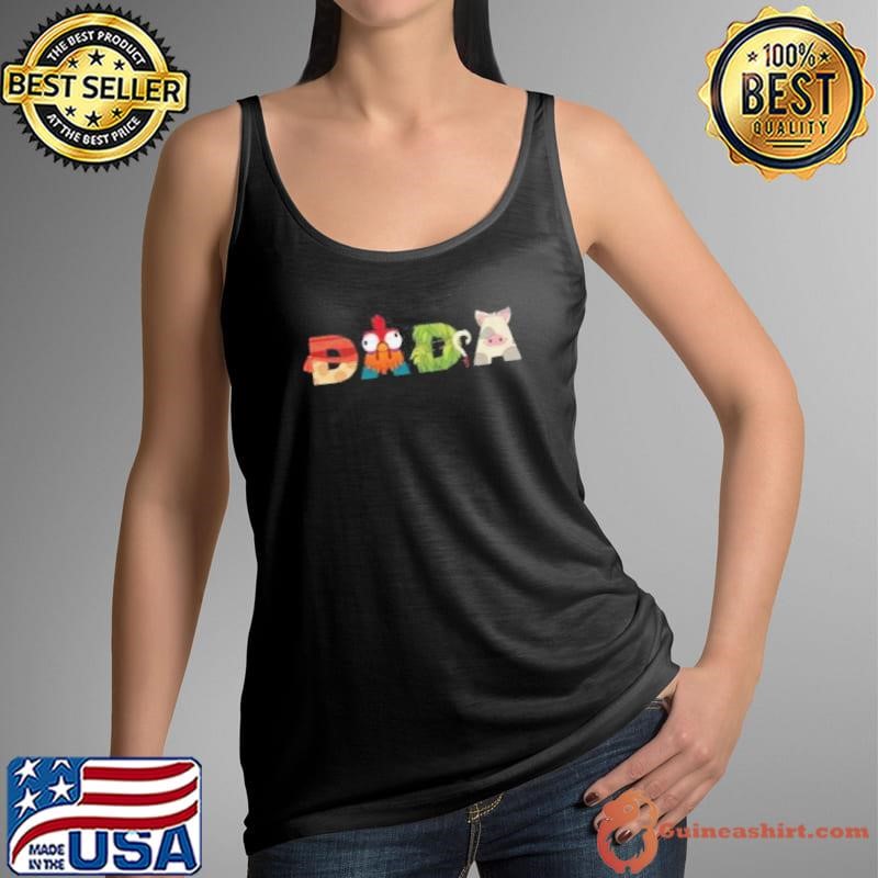 Disney Moana Letters Dada Father’s Day Birthday Shirt