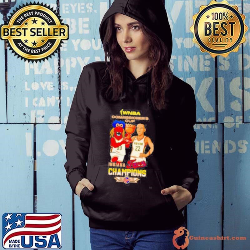 Indiana Fever Caitlin Clark Wnba Commissioners Cup Champions 2025 cartoon Hoodie