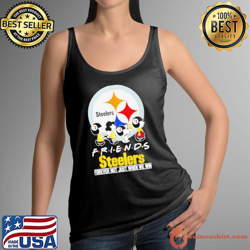 Snoopy x Pittsburgh Steelers Friends forever not just when we win shirt