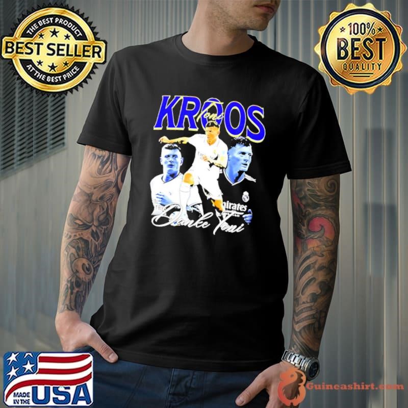 Toni Kroos Real Madrid player collage signature shirt