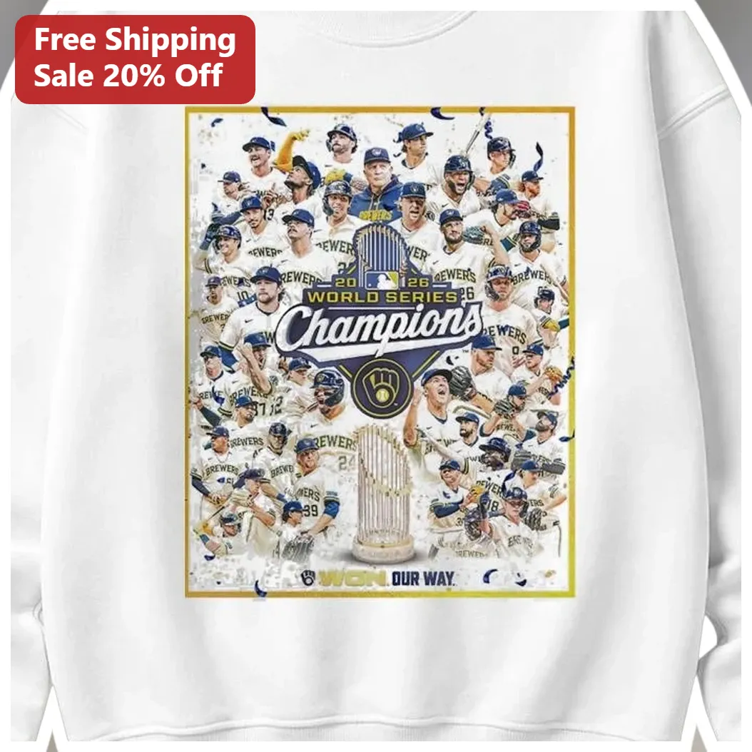 2026 World Series Champions Won Our Way Milwaukee Brewers Sweatshirt available at our Miami, Florida warehouse