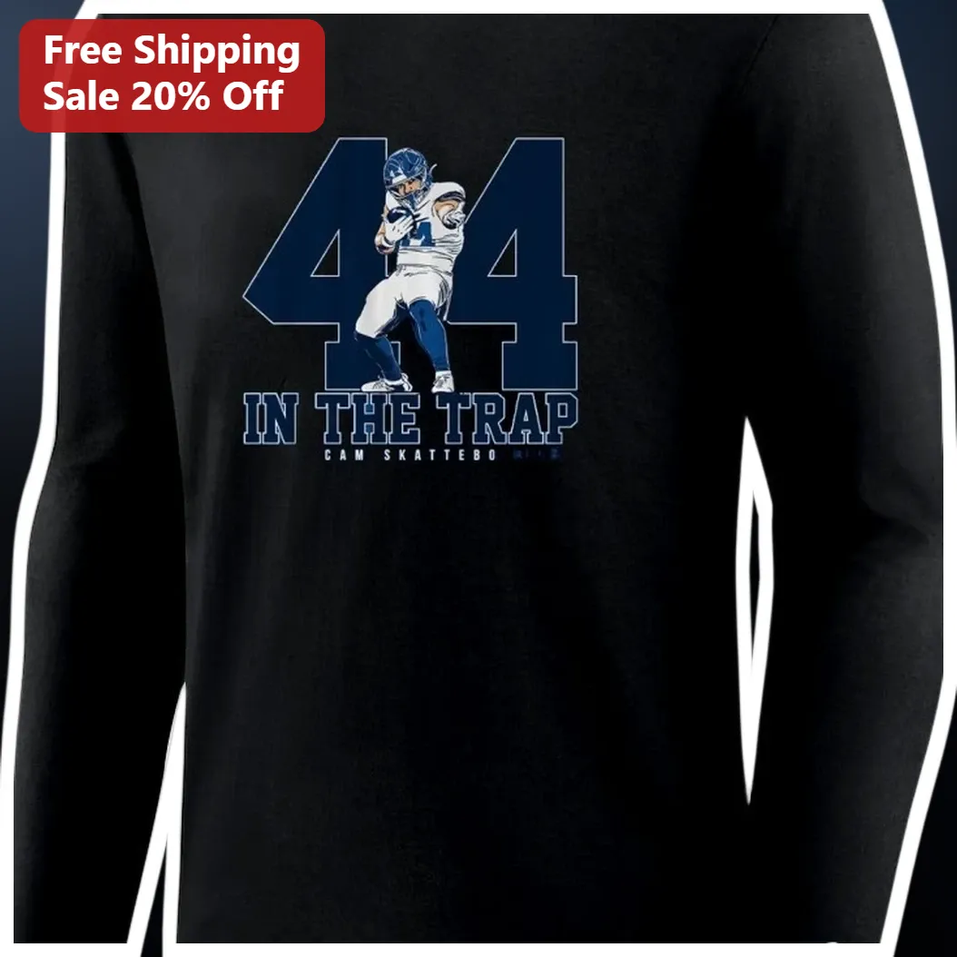44 In The Trap Cam Skattebo ASU Sun Devils Football Long Sleeve Shirt available at our Miami, Florida warehouse