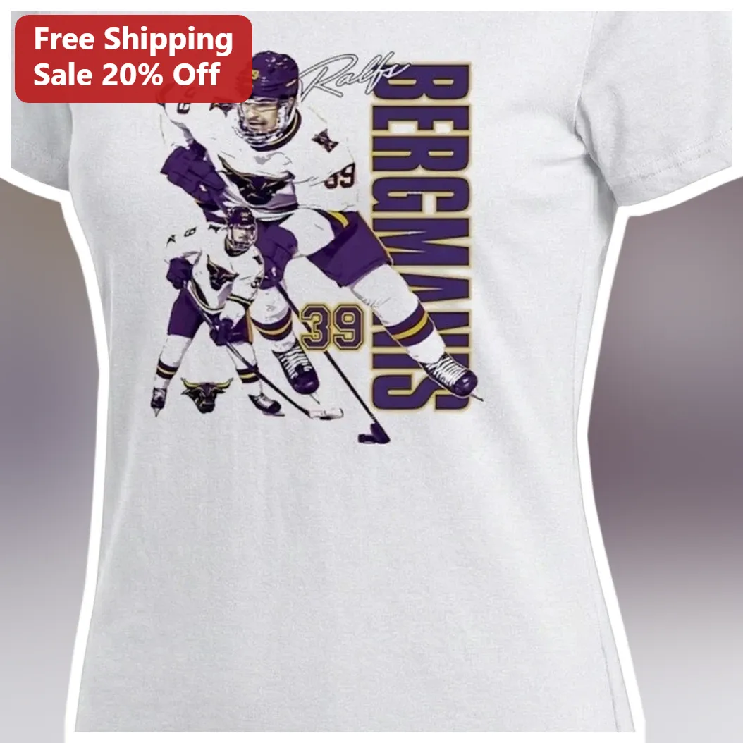 BERGMANIS Tee Patric Bergmanis Minnesota Wild Hockey Player #39 Sports Fan Gift for Men