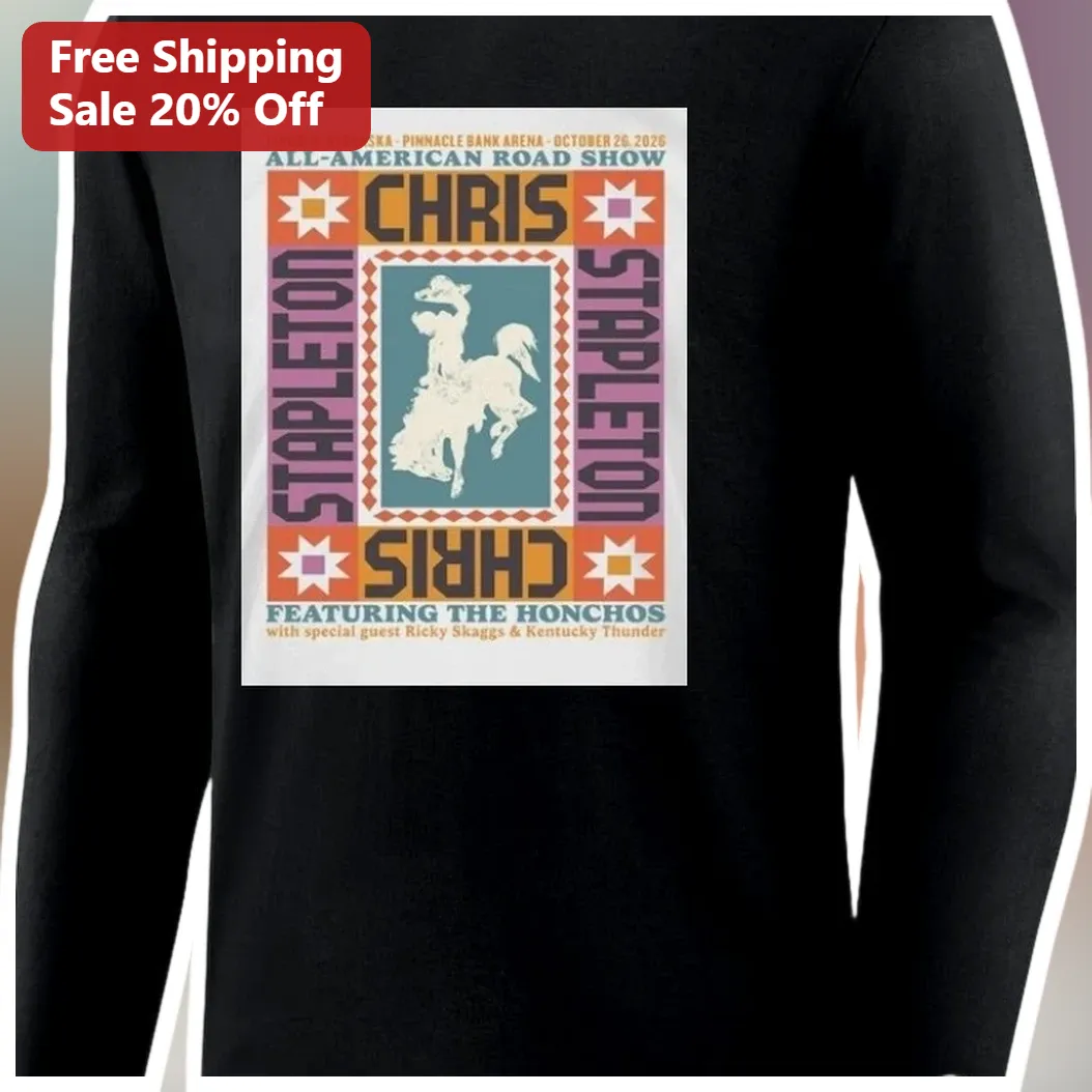 Chris Stapleton All-American Road Show Long Sleeve Shirt Vintage Country Music Tour Merch available at our Miami, Florida warehouse