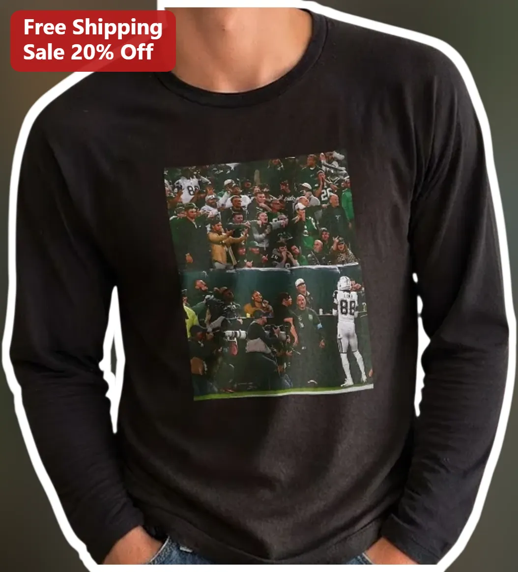 Football Game Fan Crowd Photo Tee Sports Stadium Cheering Fans Graphic Shirt for Men Women