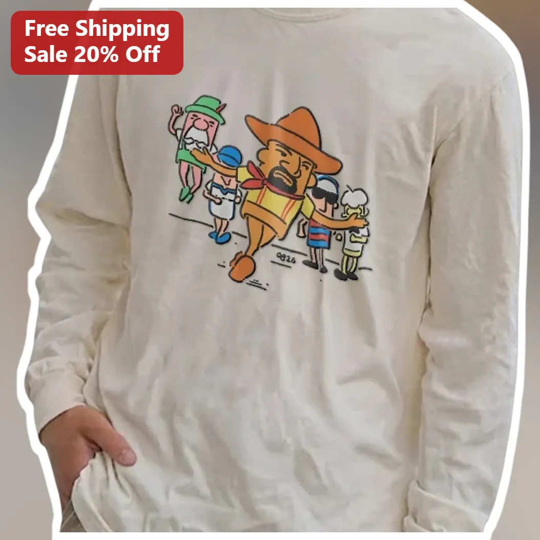 Funny Senior Running Race Long Sleeve Tee for Men Women Retirement Gift available at our Miami, Florida warehouse