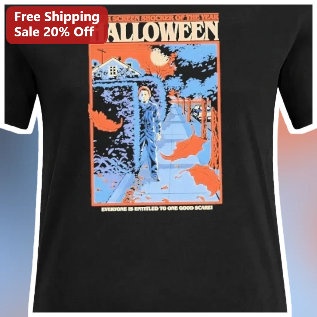 Halloween Screen Shocker Tee Everyone Is Entitled To One Good Scare Michael Myers Horror Movie Gift