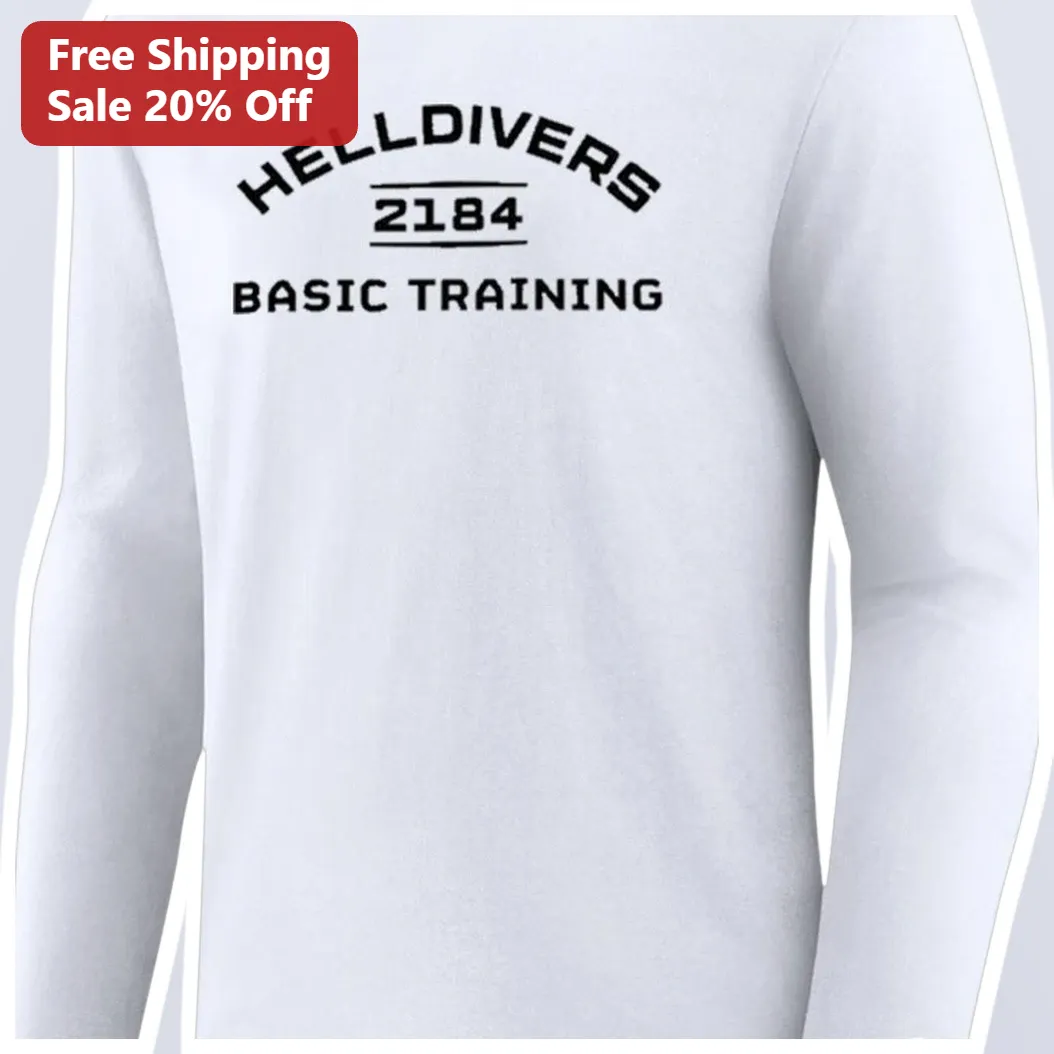 HELLDIVERS BASIC TRAINING Long Sleeve Tee Helldivers 2 Fan Gift available at our Miami, Florida warehouse
