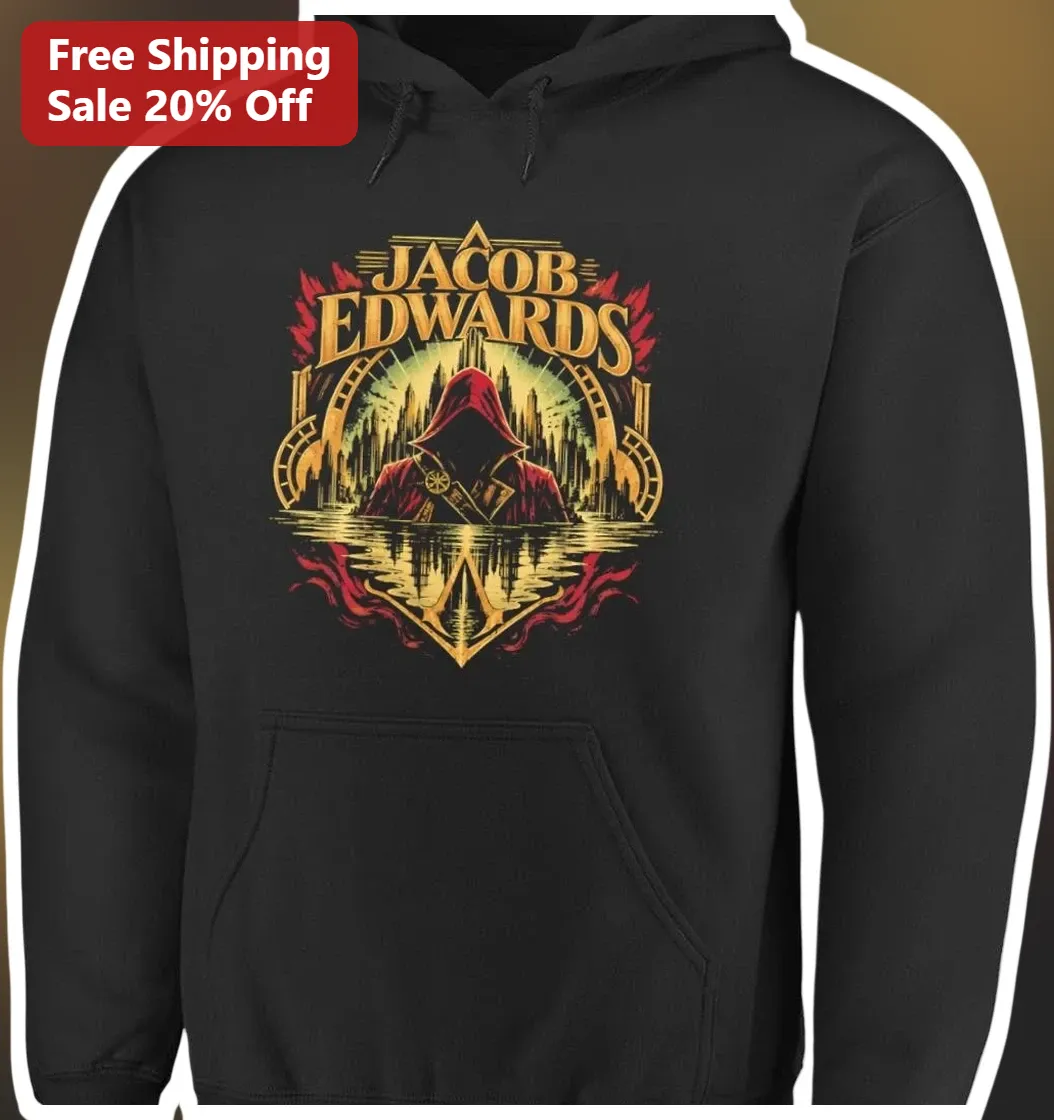 Hooded Assassin Masonic Art Hoodie Personalized Custom Name Fantasy Rogue Gift available at our Miami, Florida warehouse