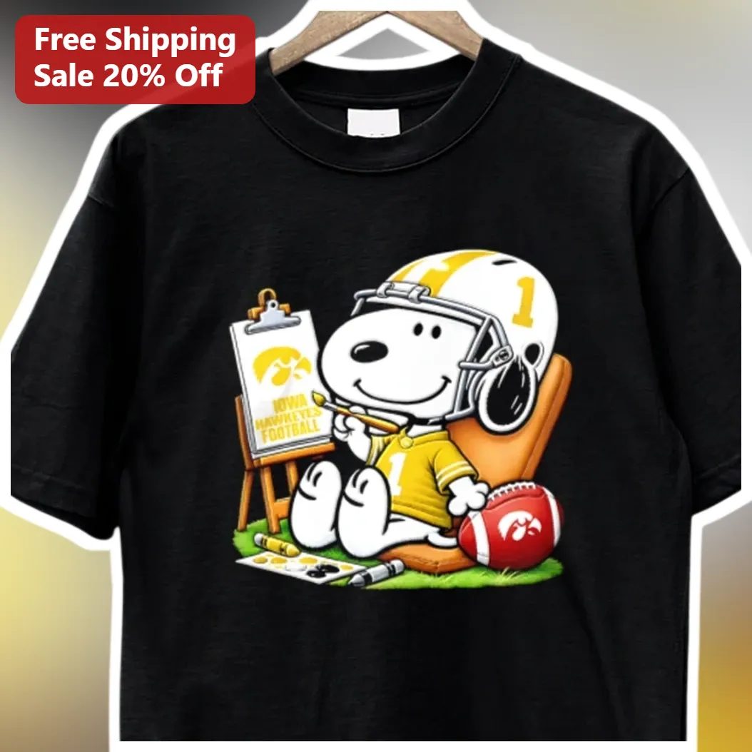 Iowa Hawkeyes Football Snoopy Tee Big Ten College Fan Gift
