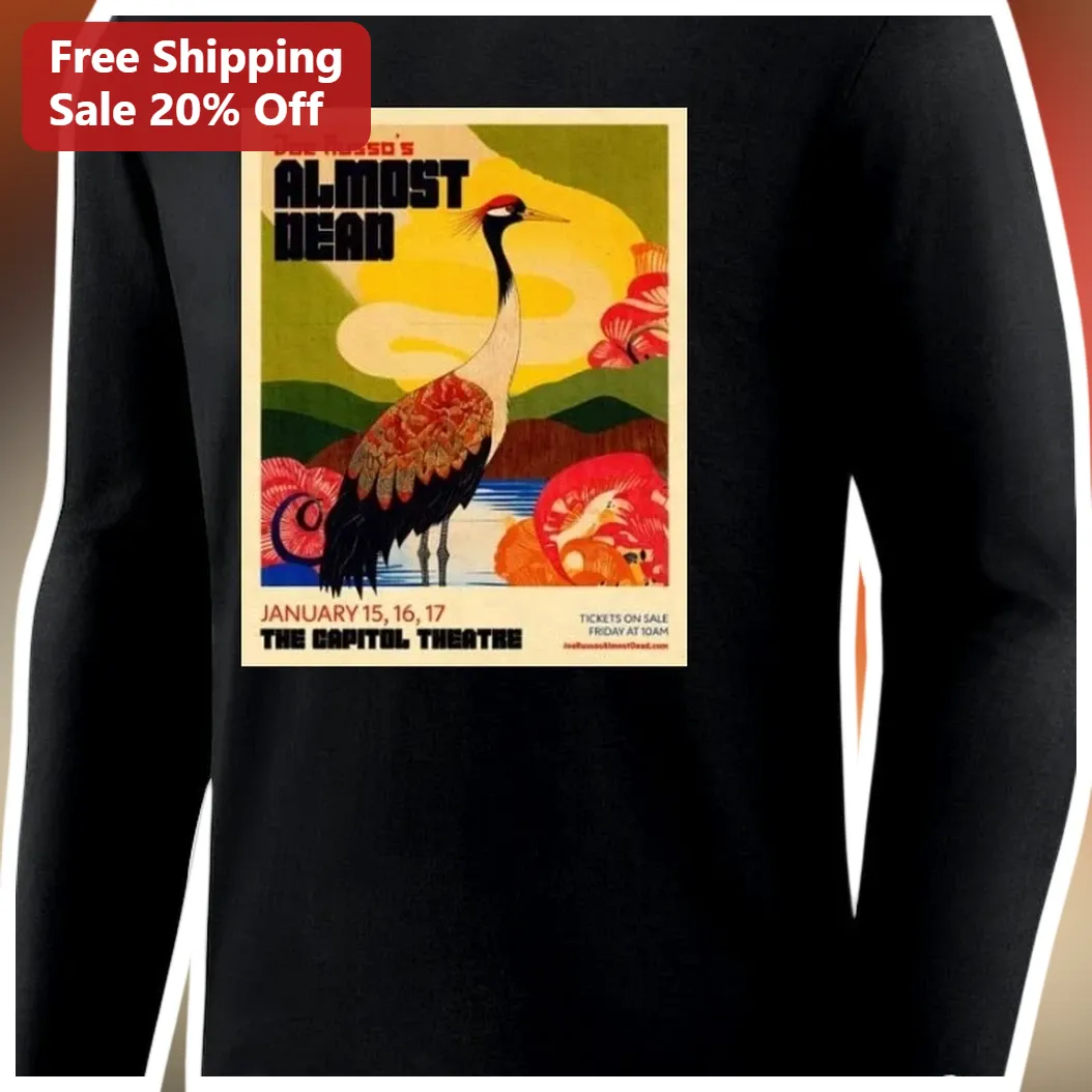 Joe Russo's Almost Dead Long Sleeve Tee JRAD Vintage Concert Poster Graphic Shirt available at our Miami, Florida warehouse