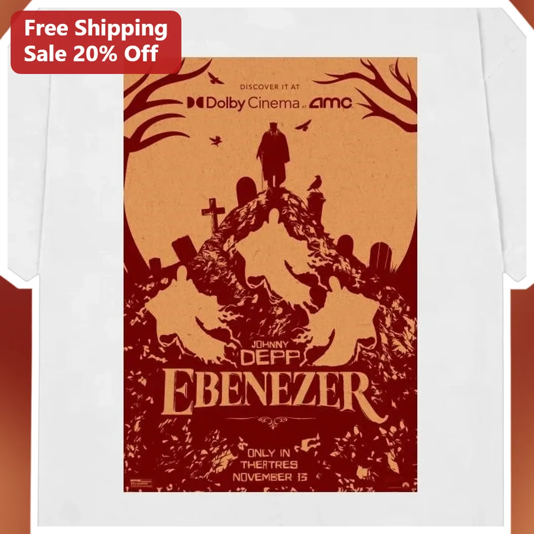 Johnny Depp Ebenezer Long Sleeve Tee Christmas Horror Movie Gift