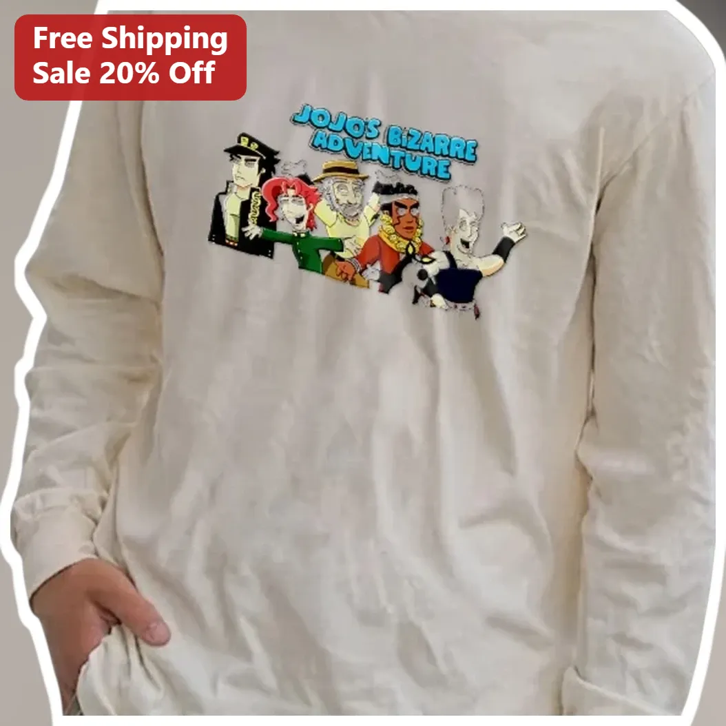 JoJo's Bizarre Adventure Long Sleeve Shirt Anime Merch Gift for Fans available at our Miami, Florida warehouse