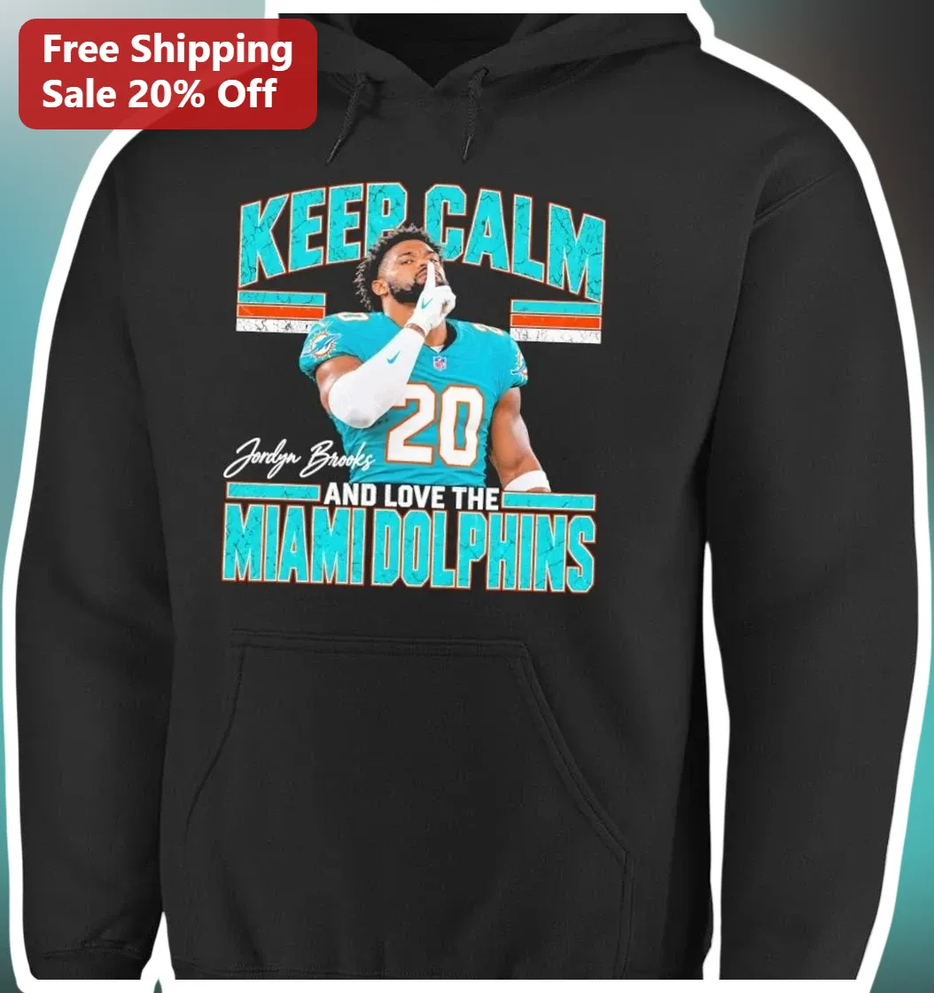 Keep Calm And Love The Miami Dolphins Hoodie Tyreek Hill NFL Fan Apparel available at our Miami, Florida warehouse