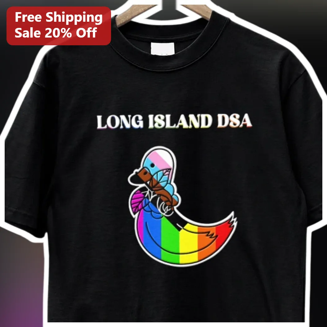 Long Island DSA Tee Trans Pride Duck Graphic Shirt Solidarity Merch available at our Miami, Florida warehouse