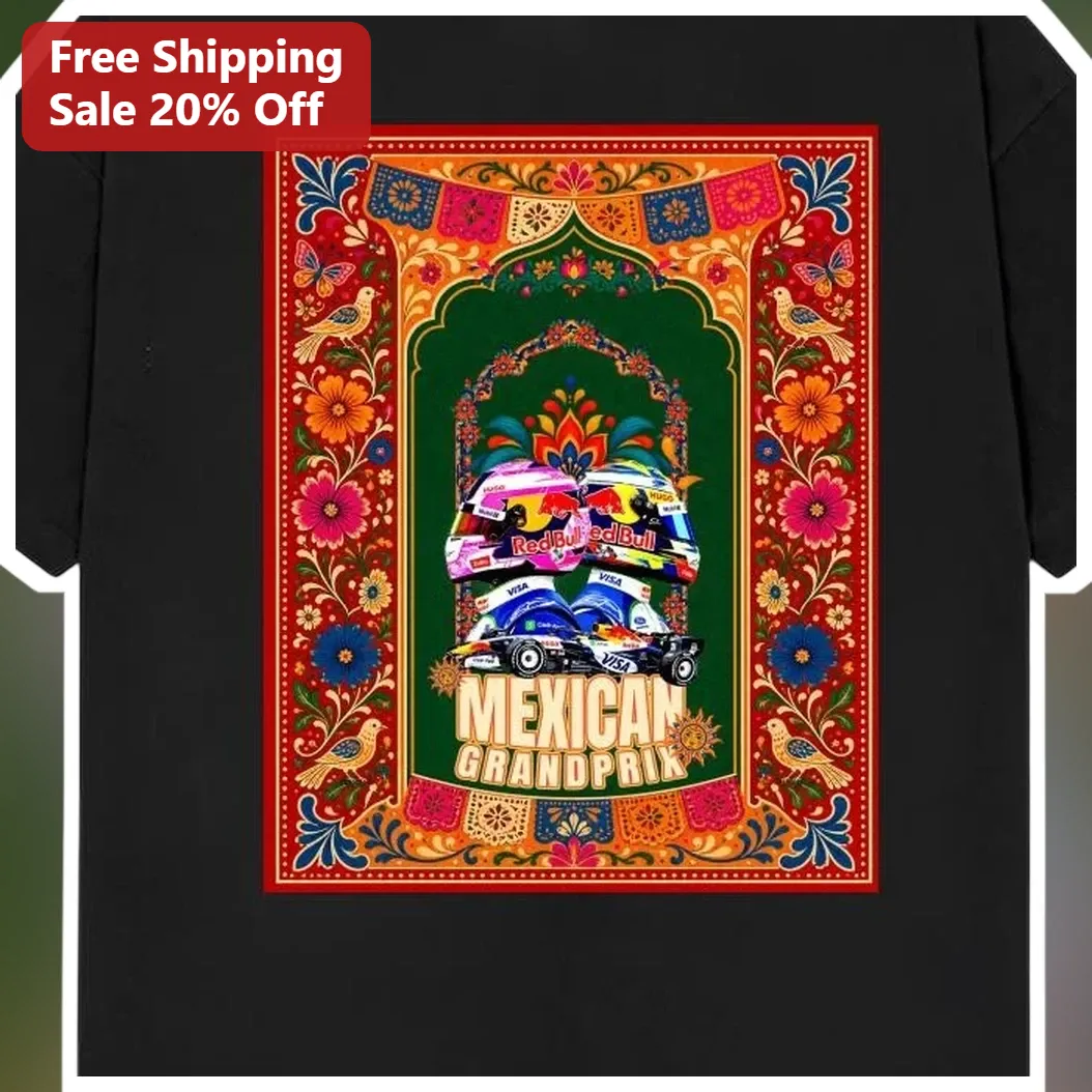 Mexican Grand Prix Long Sleeve Tee F1 Mexico City Race Fan Gift Talavera Style available at our Miami, Florida warehouse