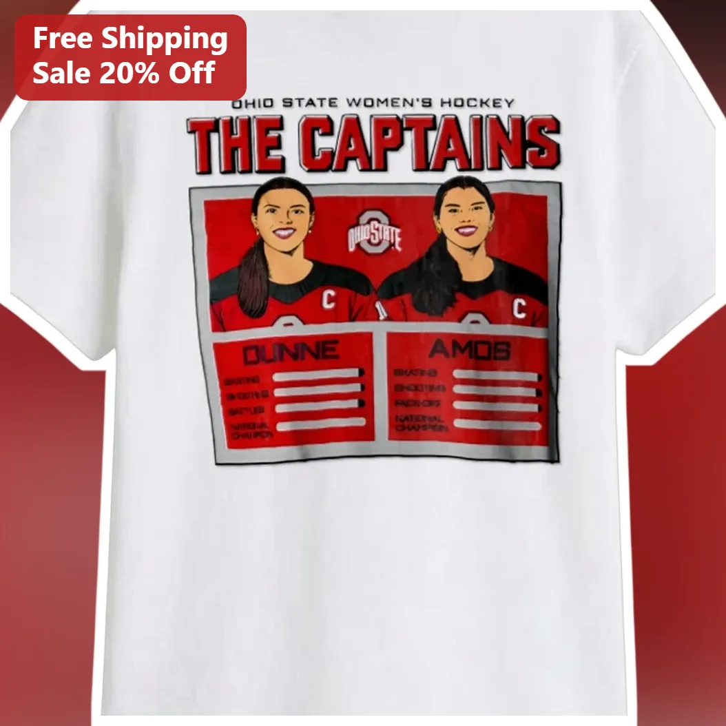 Ohio State Women's Hockey The Captains Tee OSU Buckeyes Fan Apparel Gift