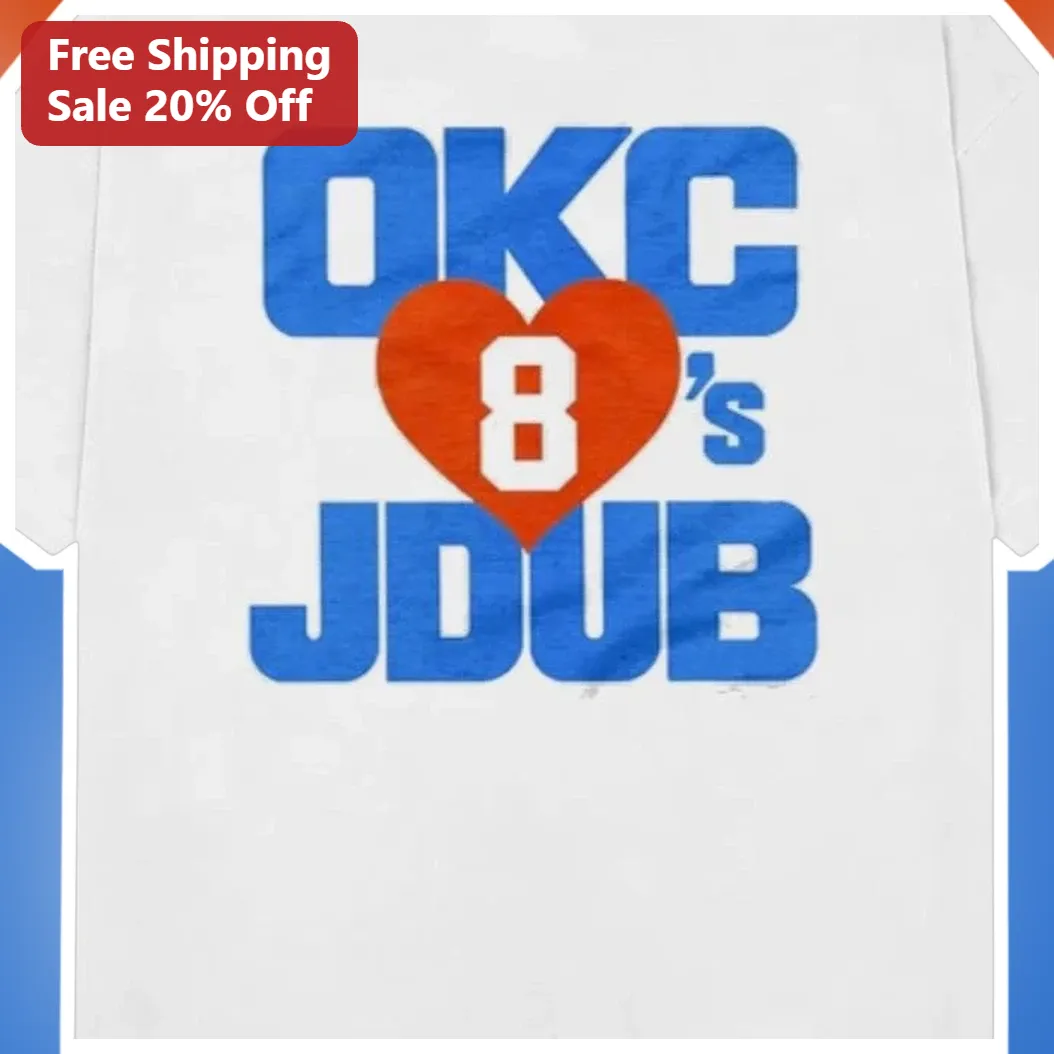 OKC JDUB Tee Jalen Williams Oklahoma City Thunder Fan Shirt available at our Miami, Florida warehouse