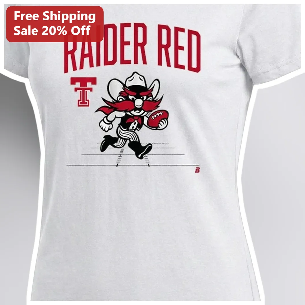 Raider Red Vintage Collegiate Mascot Tee Texas Tech University Spirit Shirt available at our Miami, Florida warehouse