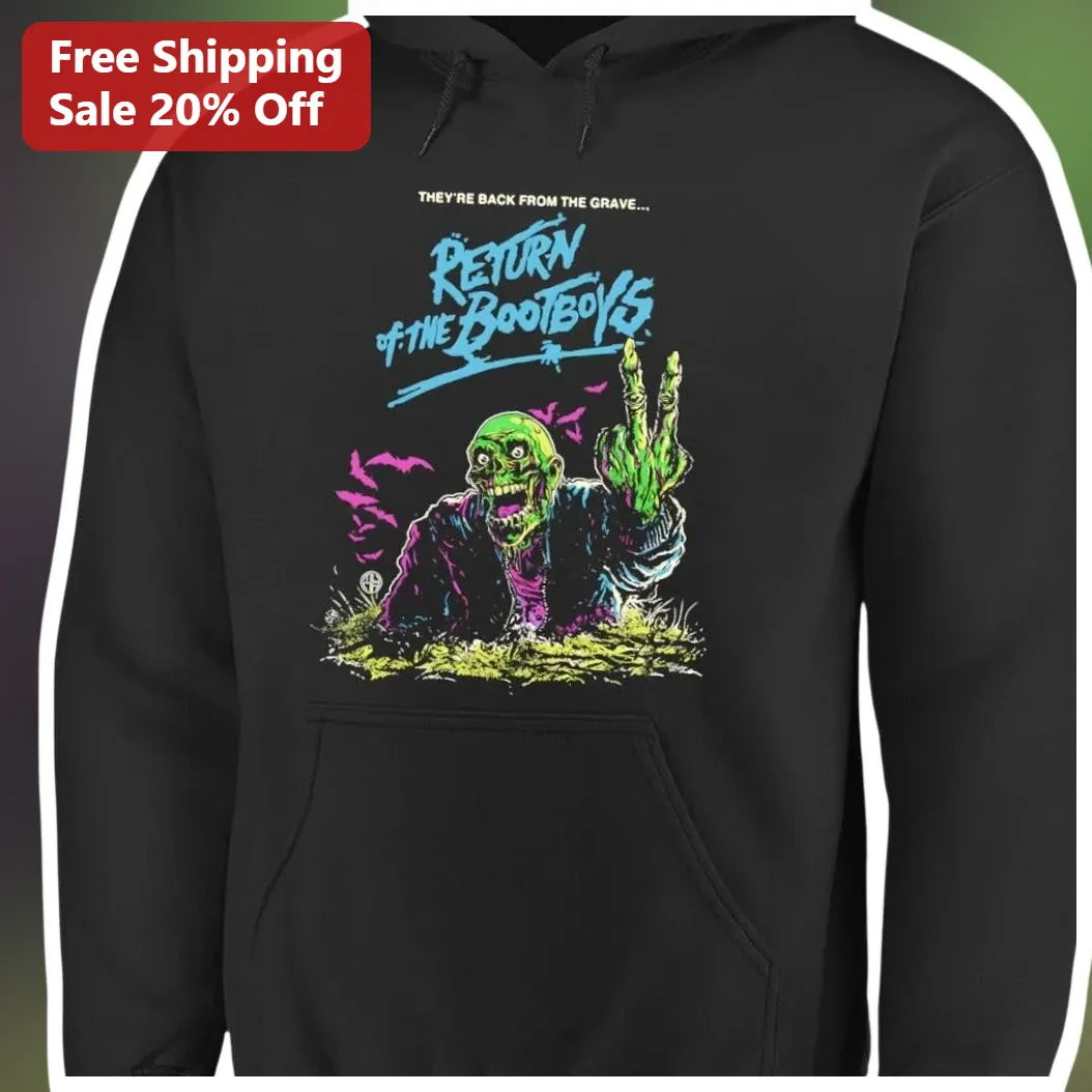 Return of the Boob Boys They're Back From The Grave Zombie Graphic Hoodie available at our Miami, Florida warehouse