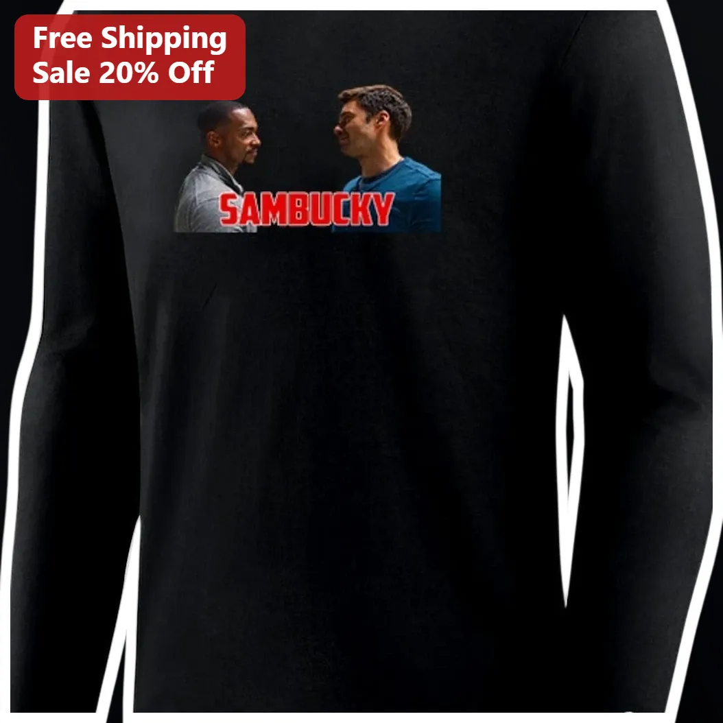 Sambucky Long Sleeve Shirt Anthony Mackie Sebastian Stan Marvel Fan Art Graphic Tee