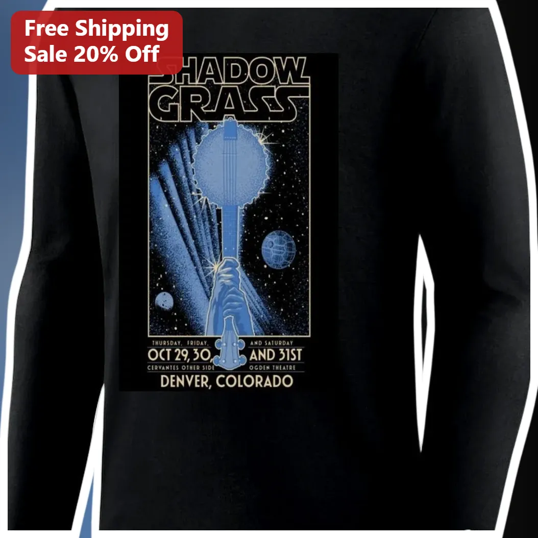 Shadowgrass Progressive Bluegrass Band Long Sleeve Shirt Denver Concert Merch available at our Miami, Florida warehouse