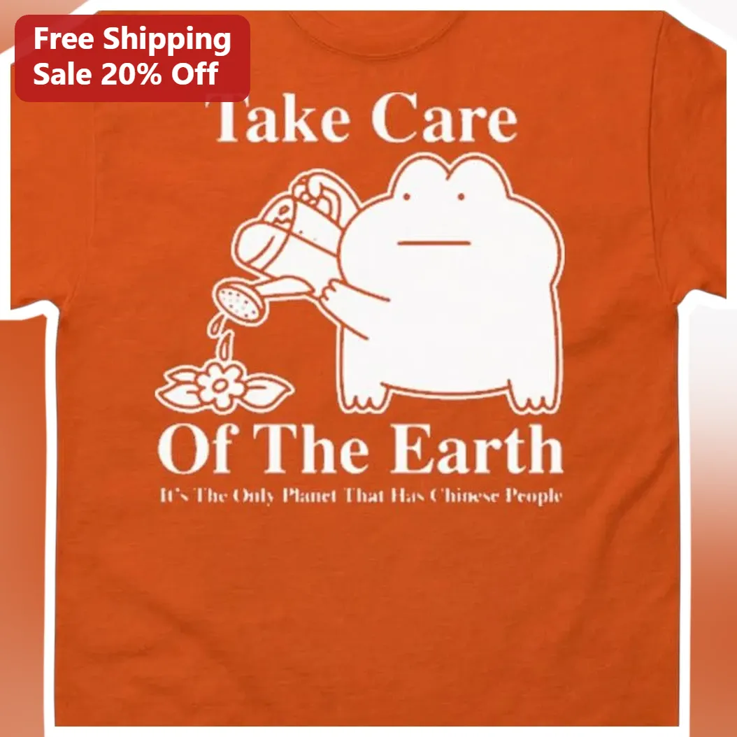 Take Care Of The Earth Chinese People Tee Funny Eco Friendly Graphic Shirt for Asian Heritage available at our Miami, Florida warehouse