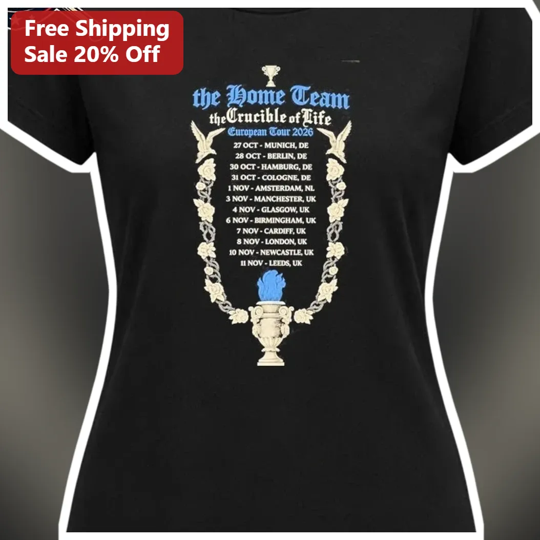 The Home Team The Crucible of Life Tee Gothic Band Merch Tour Dates Shirt available at our Miami, Florida warehouse